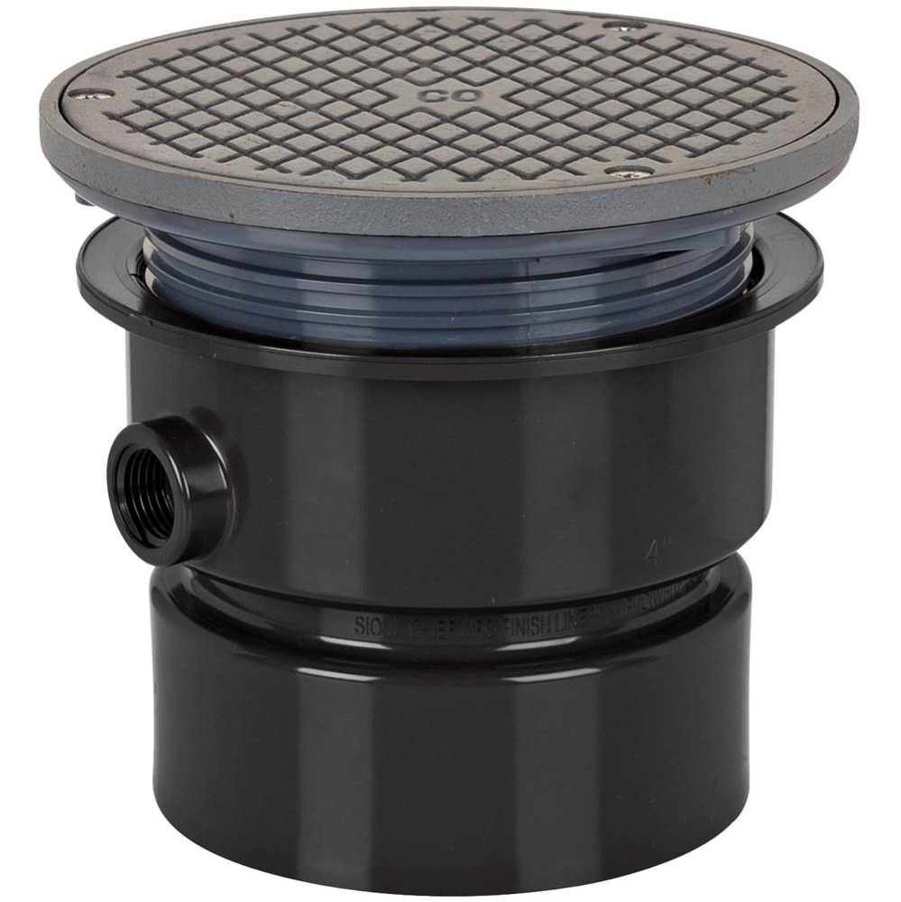 Adj Floor Cleanout 4 Abs 6ci R&c Rnd