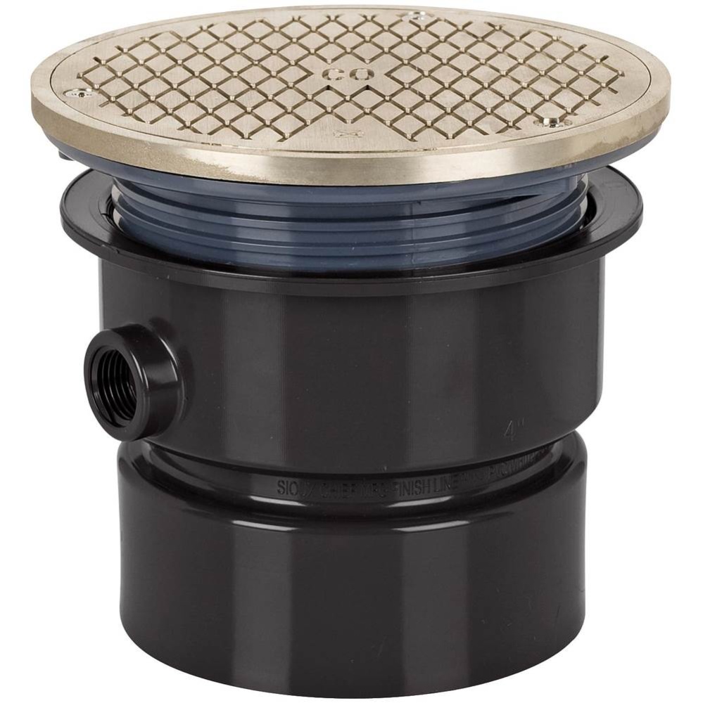 Adj Floor Cleanout 4 Abs 6nb R&c Rnd