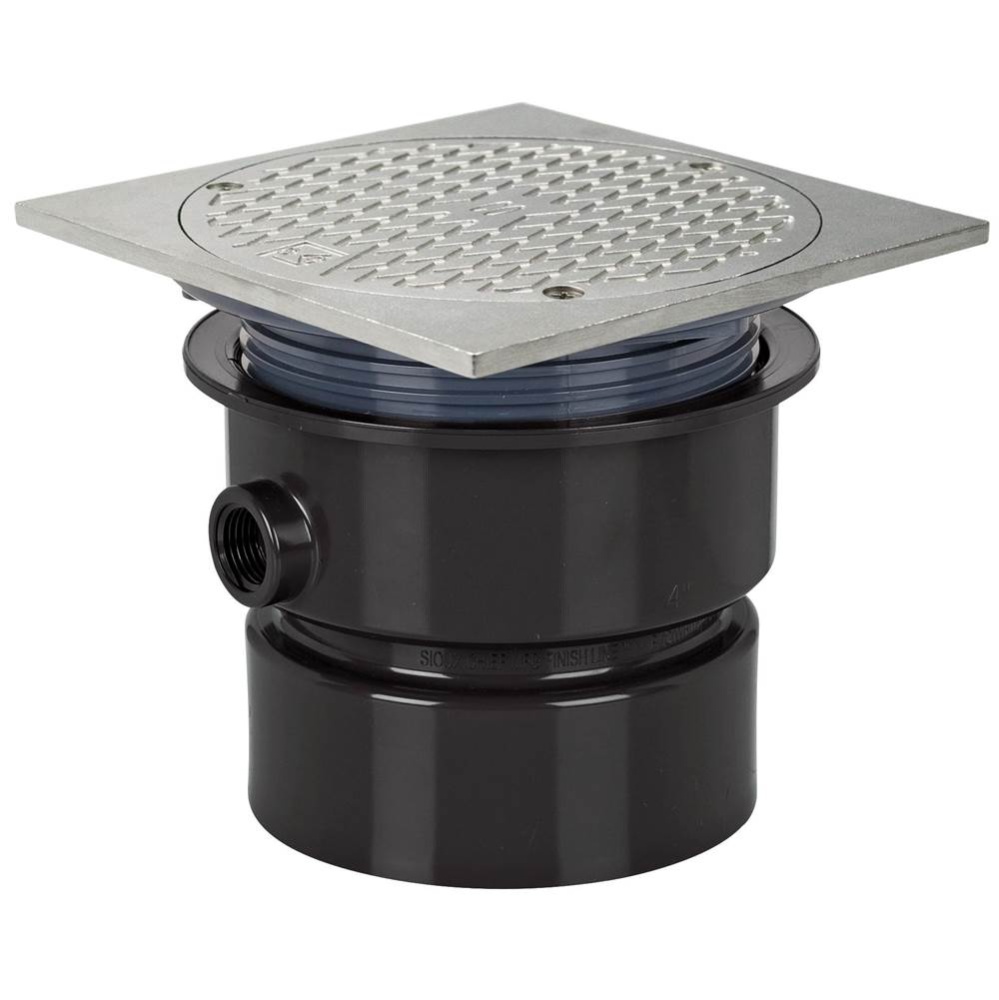 Adj Floor Cleanout 4 Abs 6ss R&c Sq