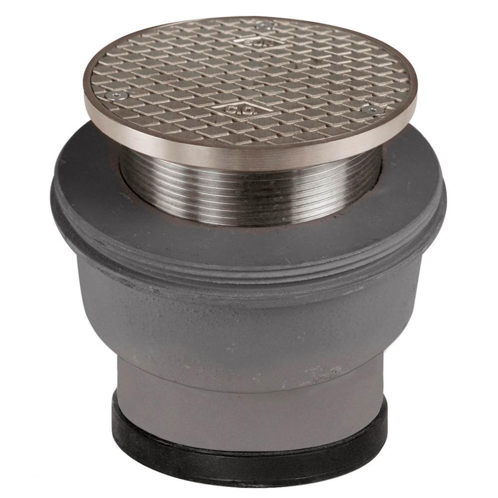 Adj Floor Cleanout 3pj Ss Cover