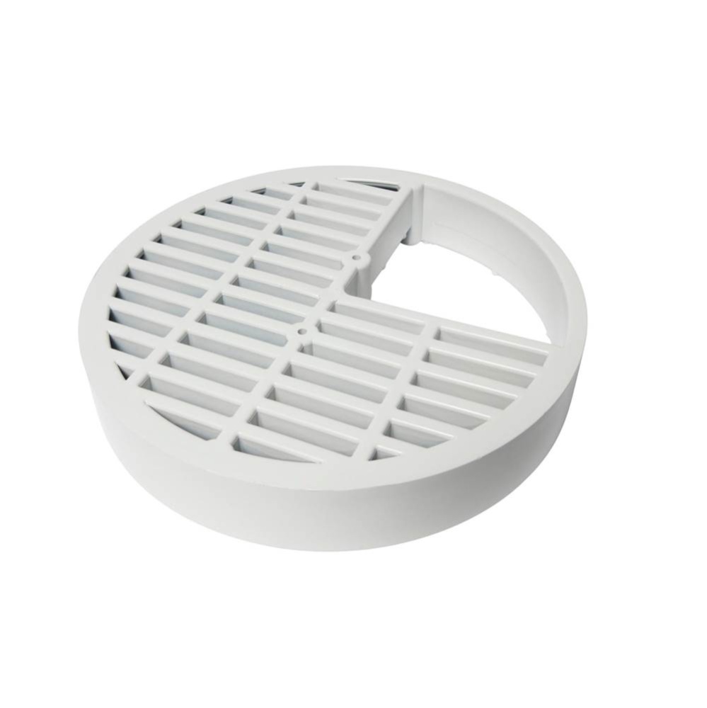 Fat Max Open-qrtr Strainer White Pvc