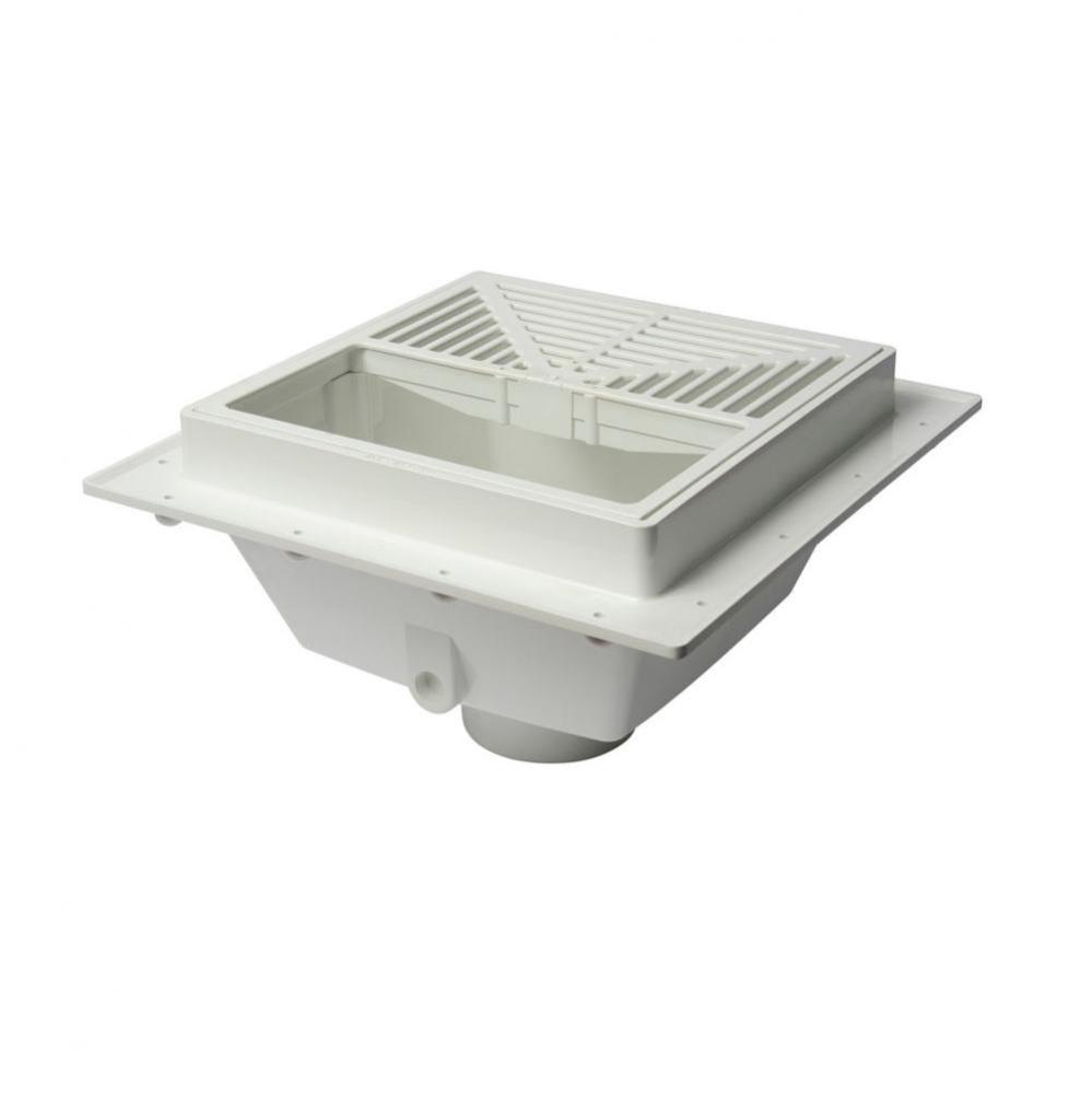 3 Sq Max With Pvc 1/2 Grate - Sch40