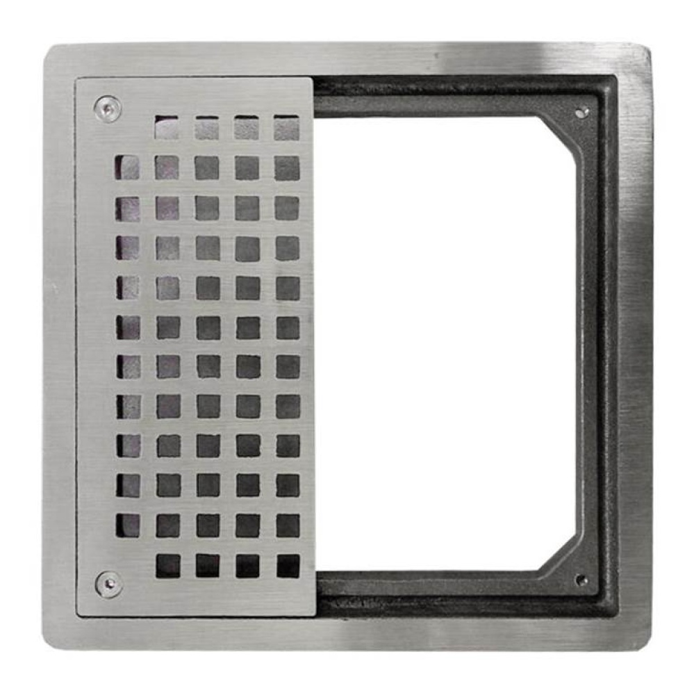 Grate/frame Floor Sink Ss Sq 8 Open-half