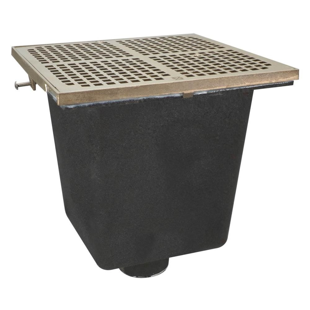 Floor Sink Are Sq 12x12x10 2nh Noflng Nb Ring & Grate
