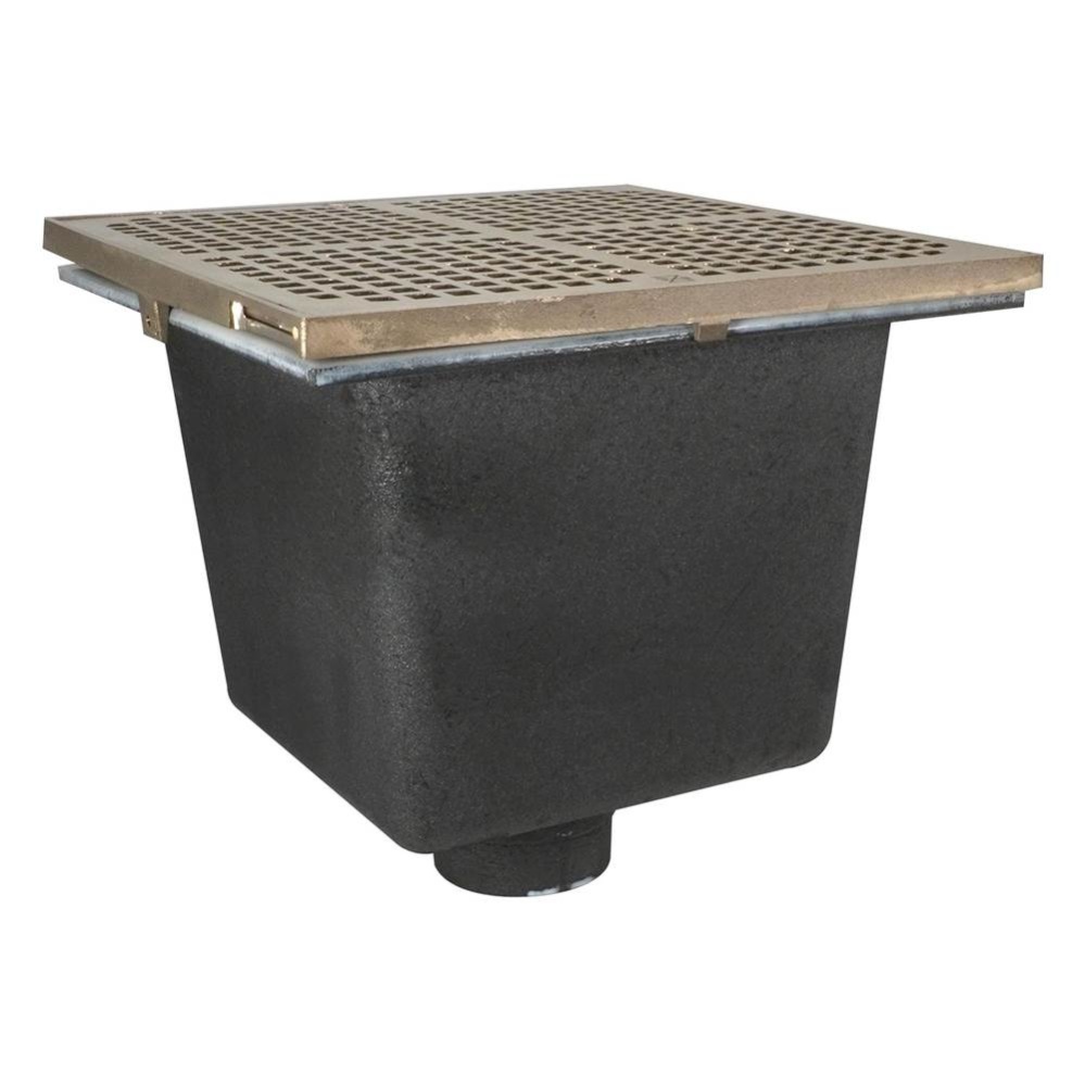 Floor Sink Are Sq 12x12x8 2nh Noflng Nb Ring & Grate