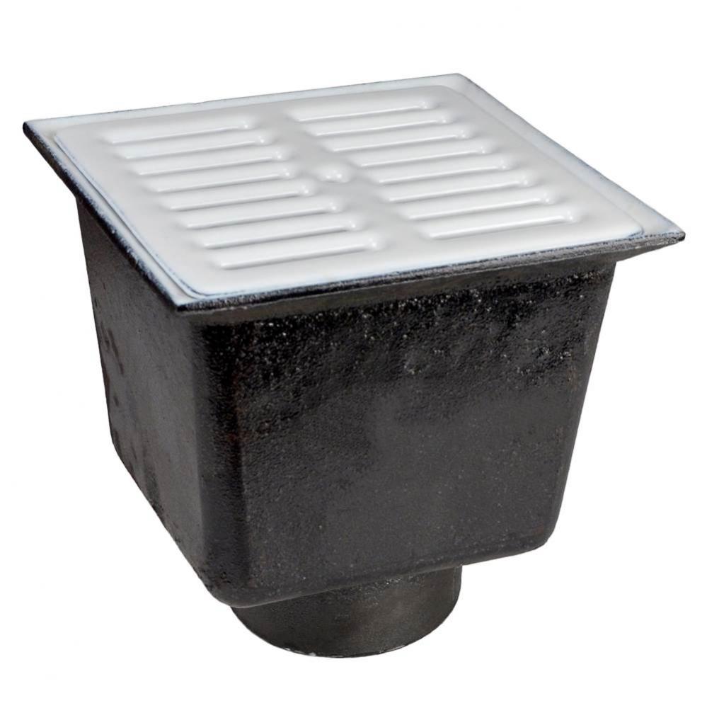 Floor Sink Are Sq 8x8x6 3nh Noflng Are Grate