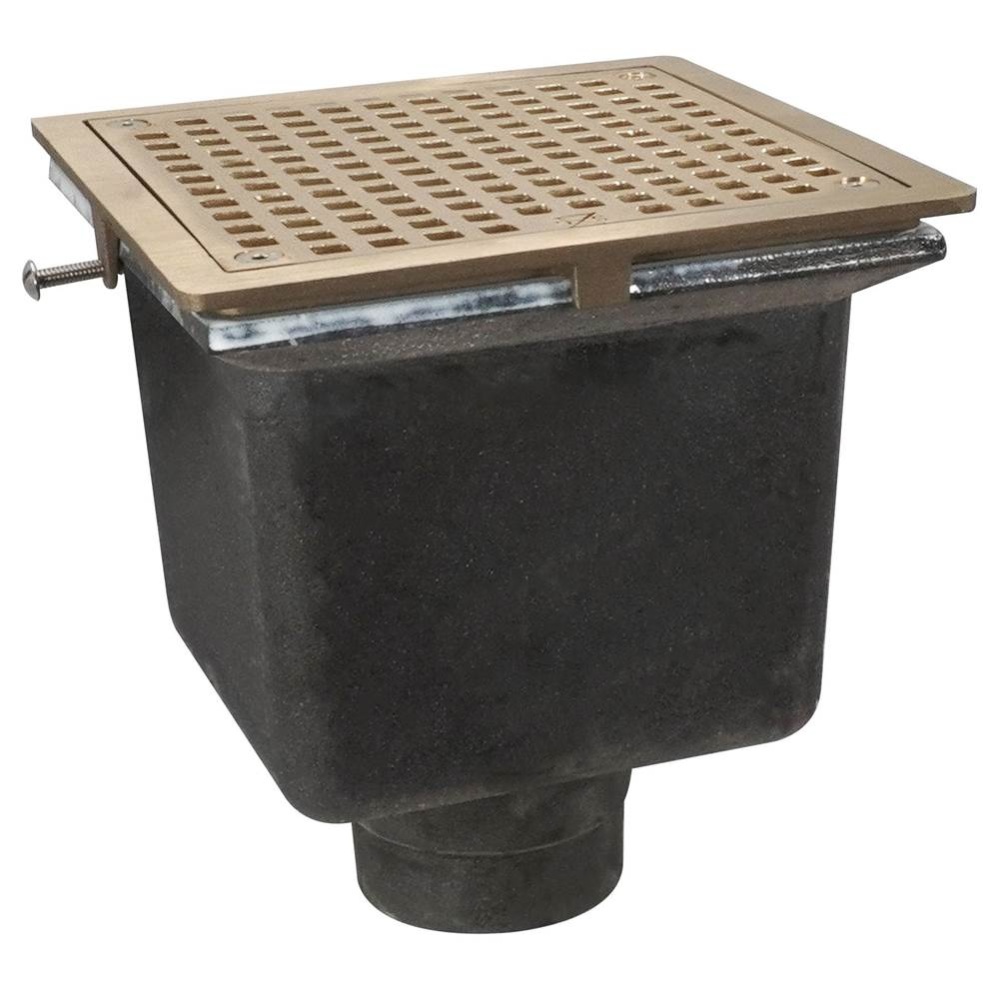 Floor Sink Are Sq 8x8x6 3nh Noflng Nb Ring & Grate