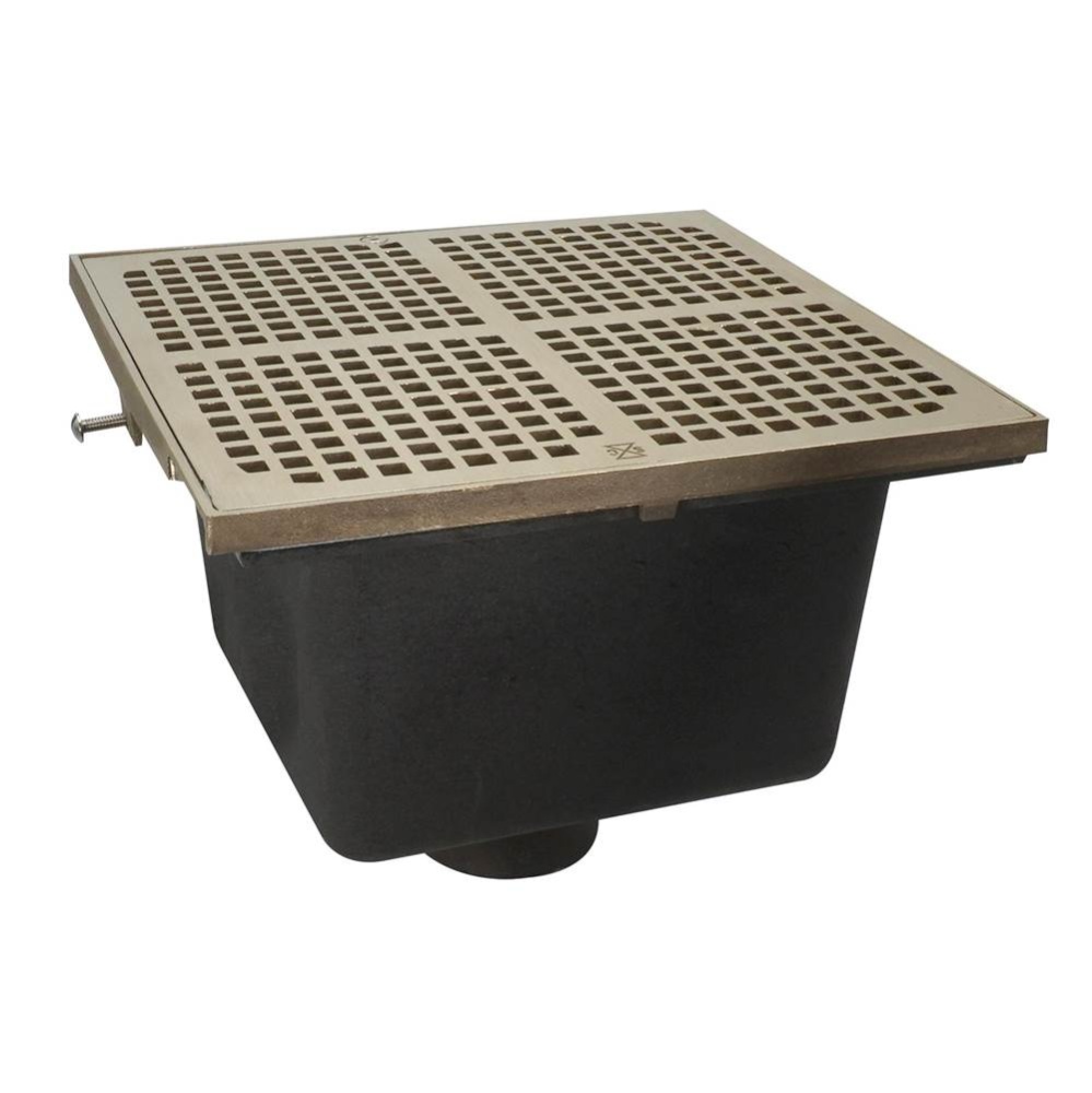 Floor Sink Are Sq 12x12x6 4nh Noflng Nb Ring & Grate