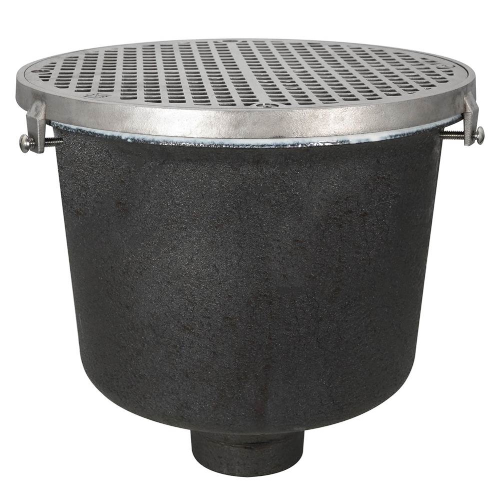 Floor Sink Are Rd 12x8 2nh Noflng Ss Ring & Grate