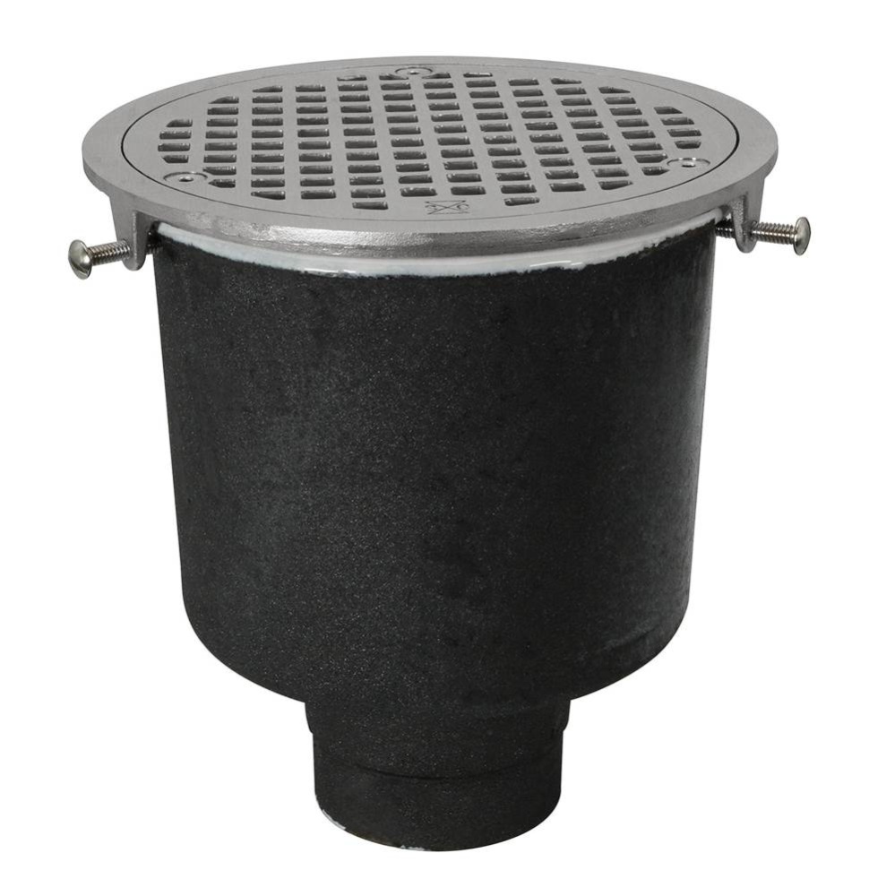 Floor Sink Are Rd 8x6 4nh Noflng Ss Ring & Grate