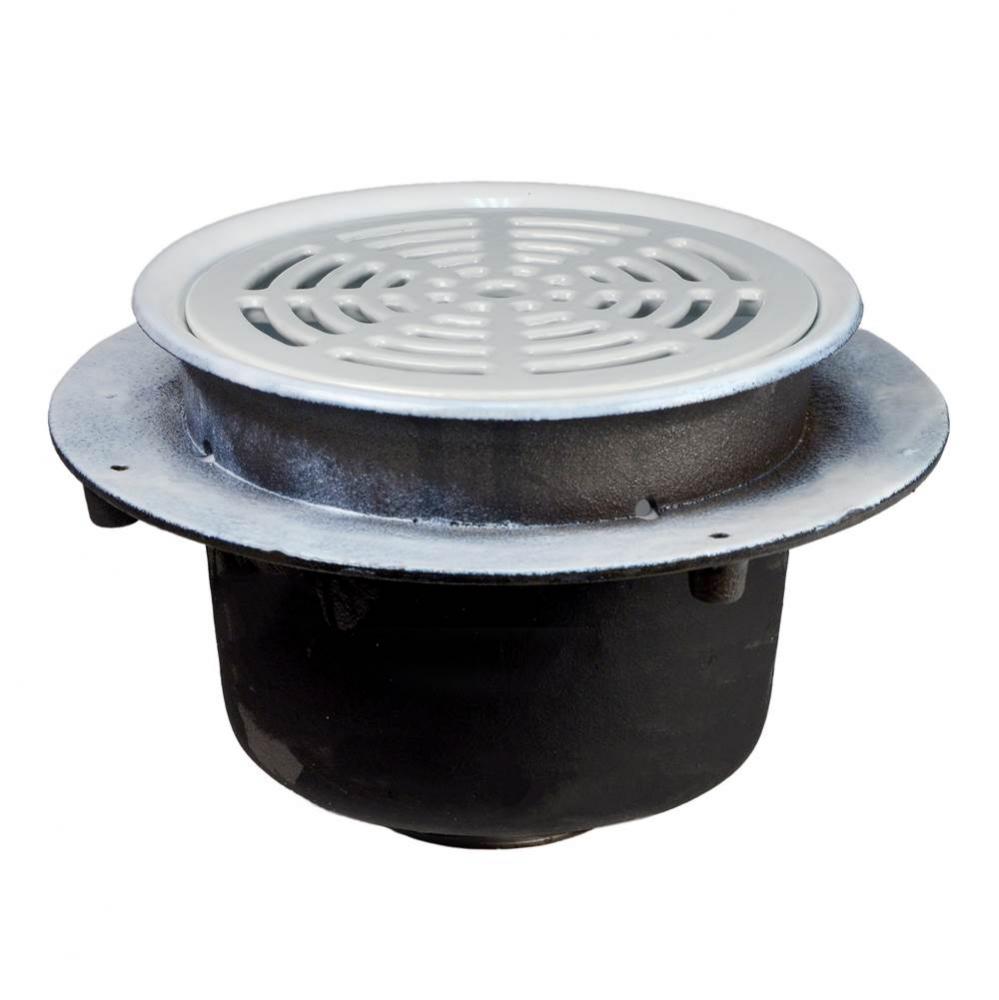 Floor Sink Are Rd 12x8 2nh Flanged Are Grate
