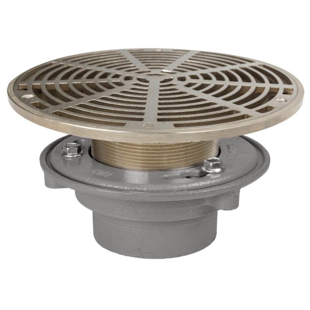 Adj Flashing Drain 2 Nh 10nb R&s Rnd