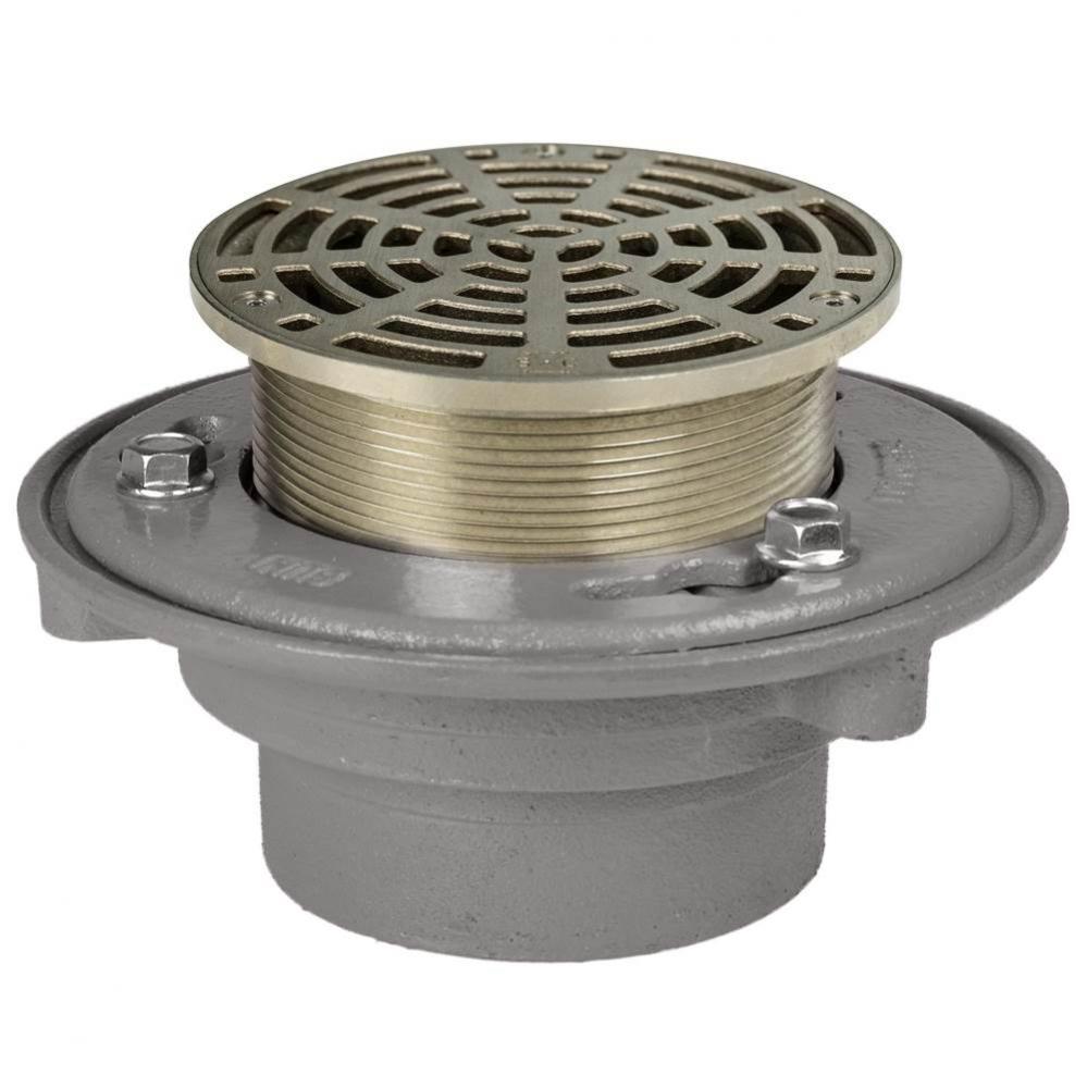 Adj Flashing Drain 3 Nh 5nb R&s Rnd