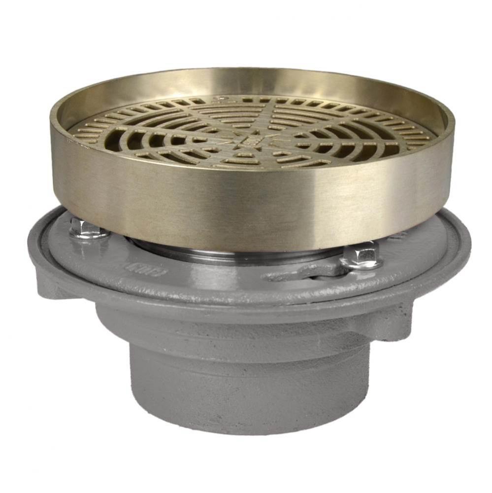 Adj Flashing Drain 3 Nh 7nb R&s Rnd + Extended Rim