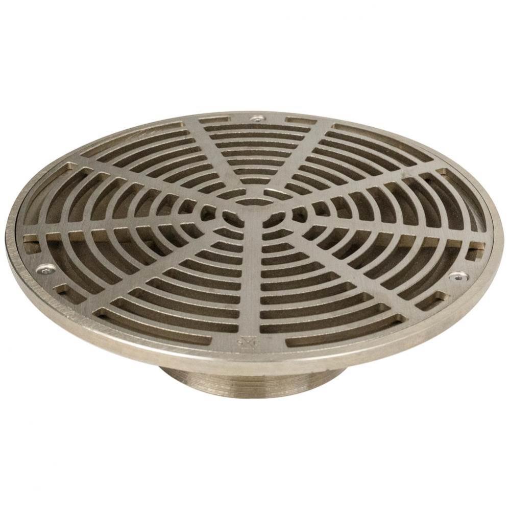 Adj Floor Drain Head 10nb R&s Rnd