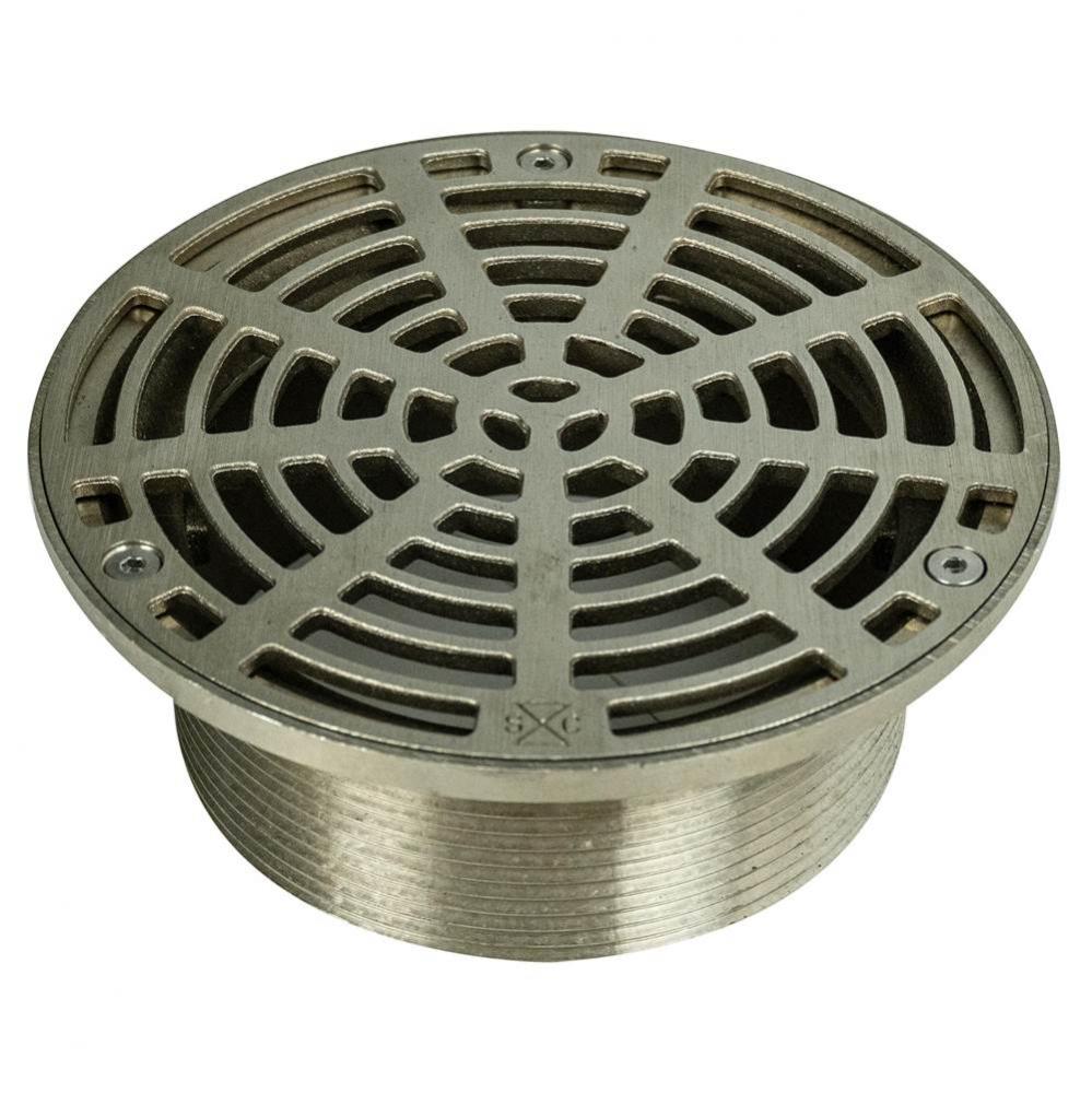 Adj Floor Drain Head 6nb R&s Rnd