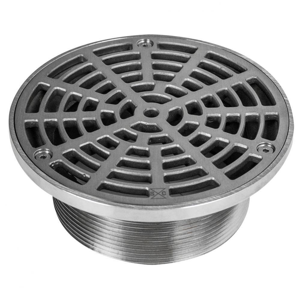 Adj Floor Drain Head 6ss R&s Rnd