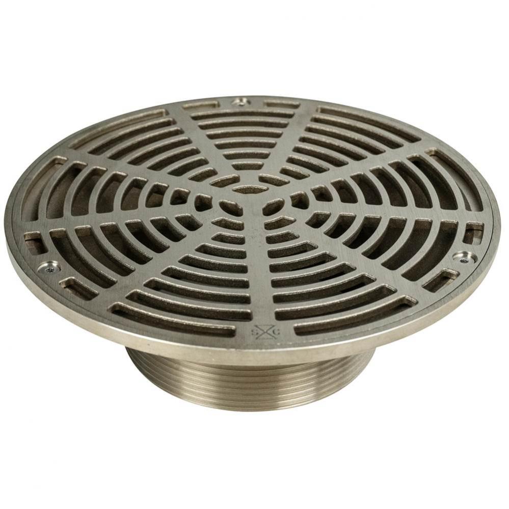 Adj Floor Drain Head 8nb R&s Rnd