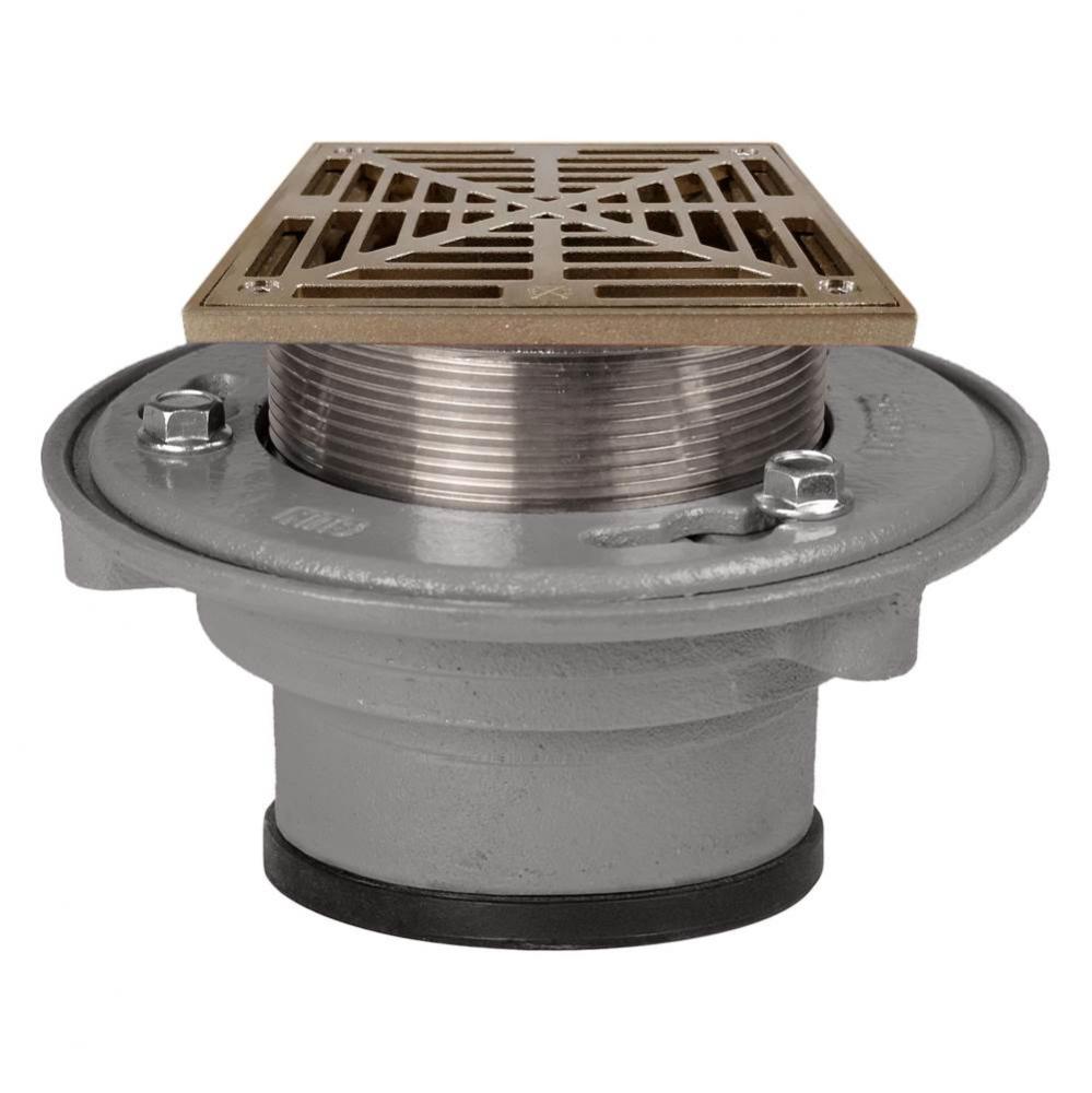 Adj Flashing Drain 2 Pj 5nb R&s Sq