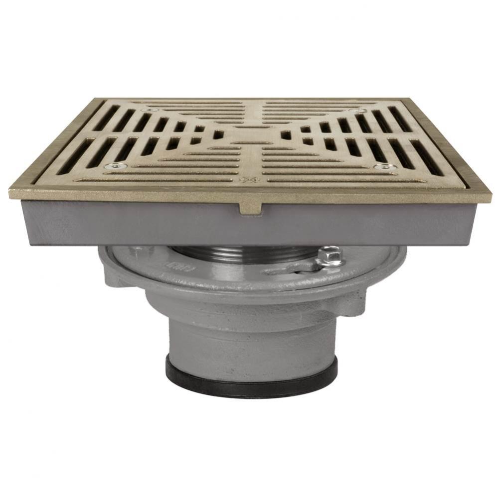 Adj Flashing Drain 2 Pj 9di R&s Sqr + Nb Veneer