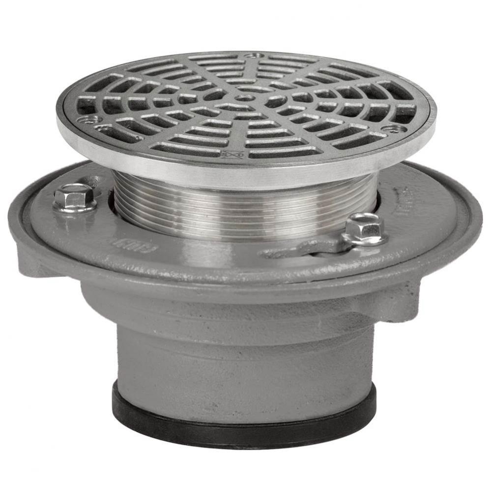 Adj Flashing Drain 3 Pj 6ss R&s Rnd