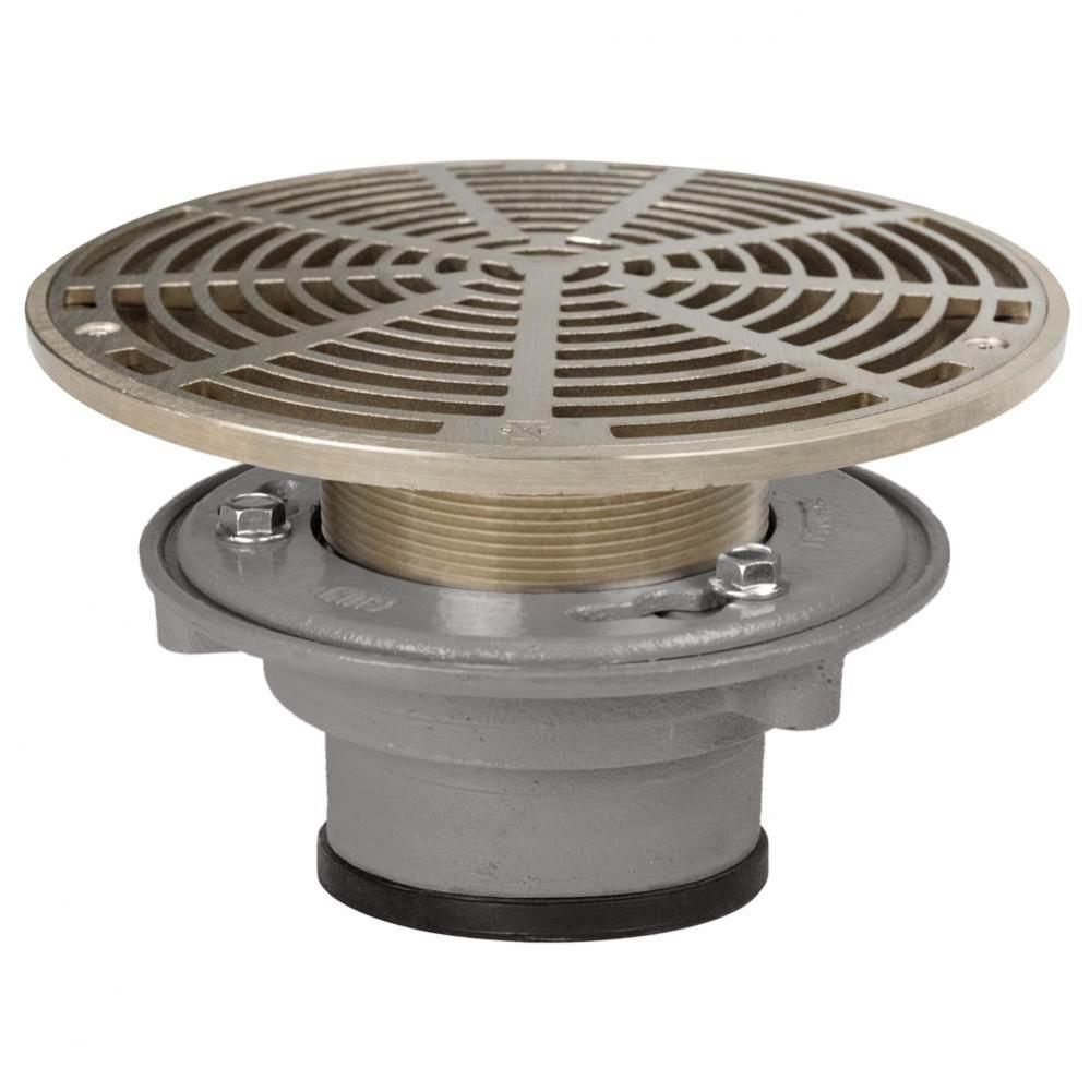 Adj Flashing Drain 4 Pj 10nb R&s Rnd