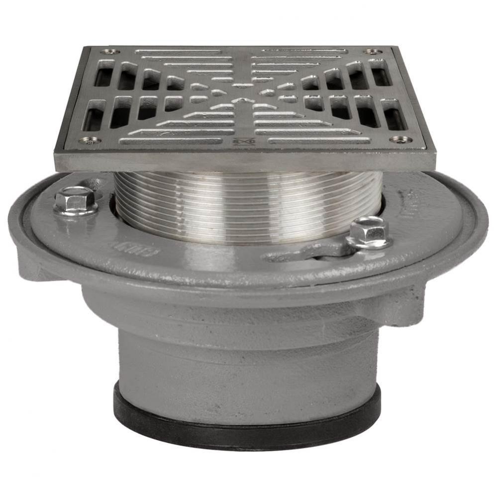 Adj Flashing Drain 4 Pj 5ss R&s Sq