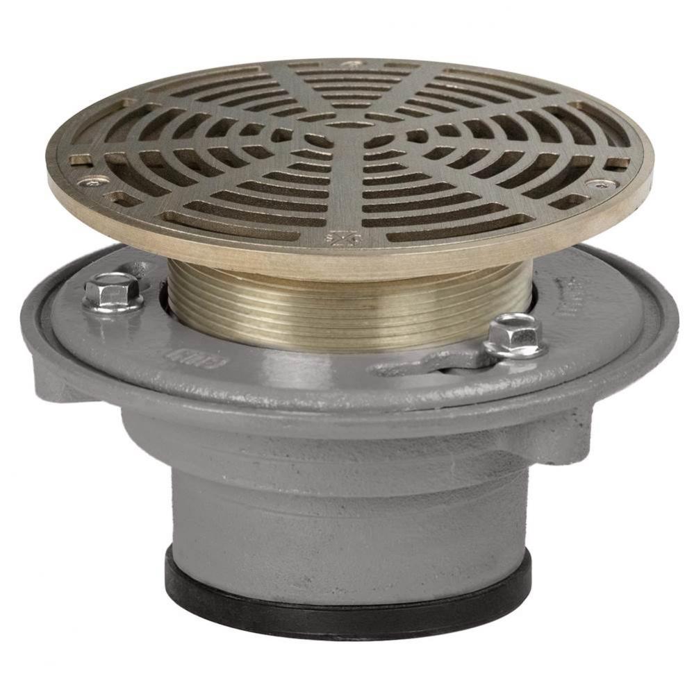 Adj Flashing Drain 4 Pj 7nb R&s Rnd