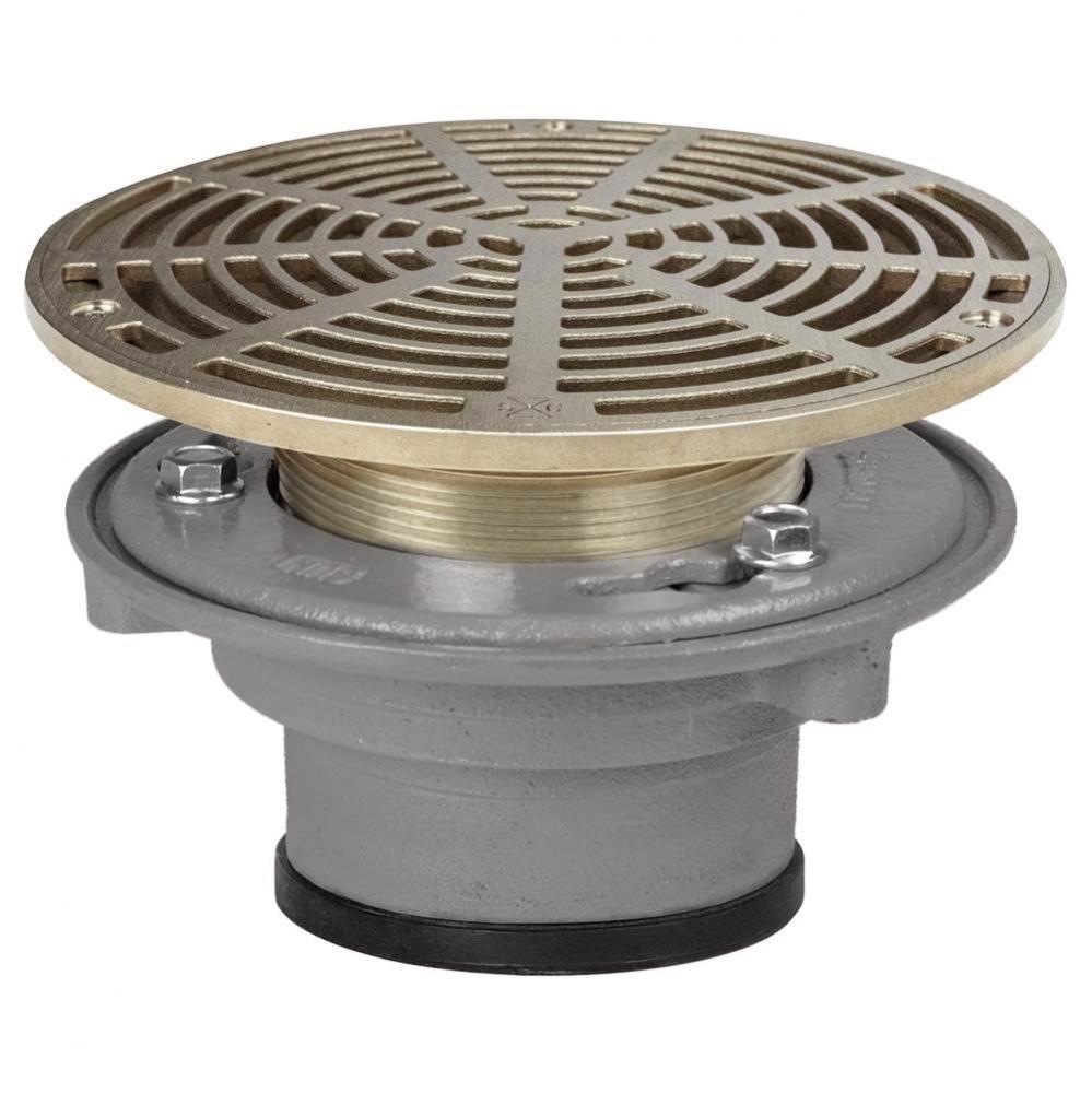 Adj Flashing Drain 4 Pj 8nb R&s Rnd