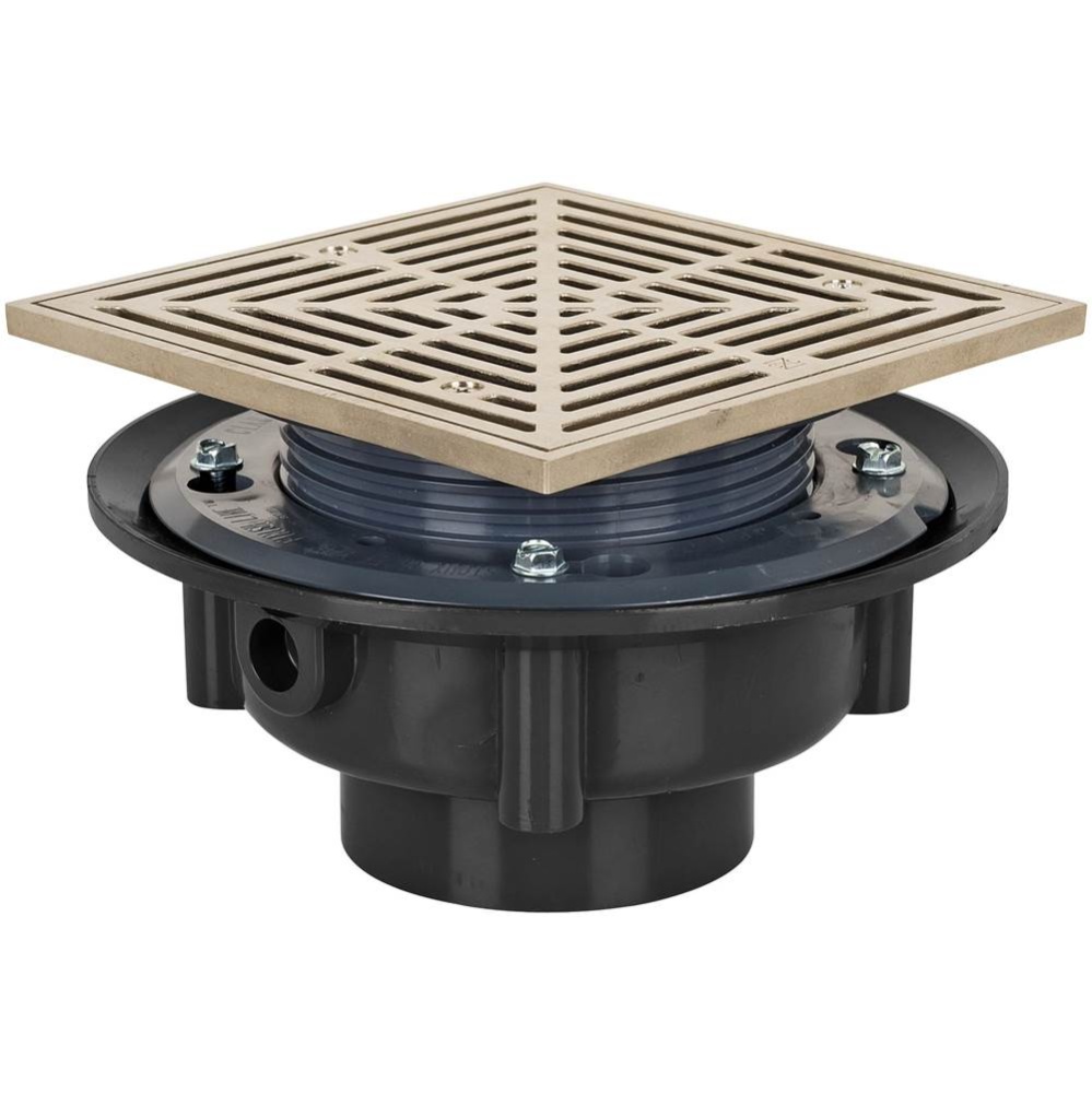 Adj Flashing Drain 3 Abs 7nb R&s Sq