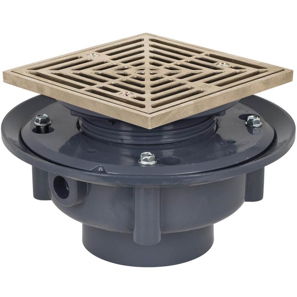 Adj Flashing Drain 3 Pvc 5nb R&s Sq