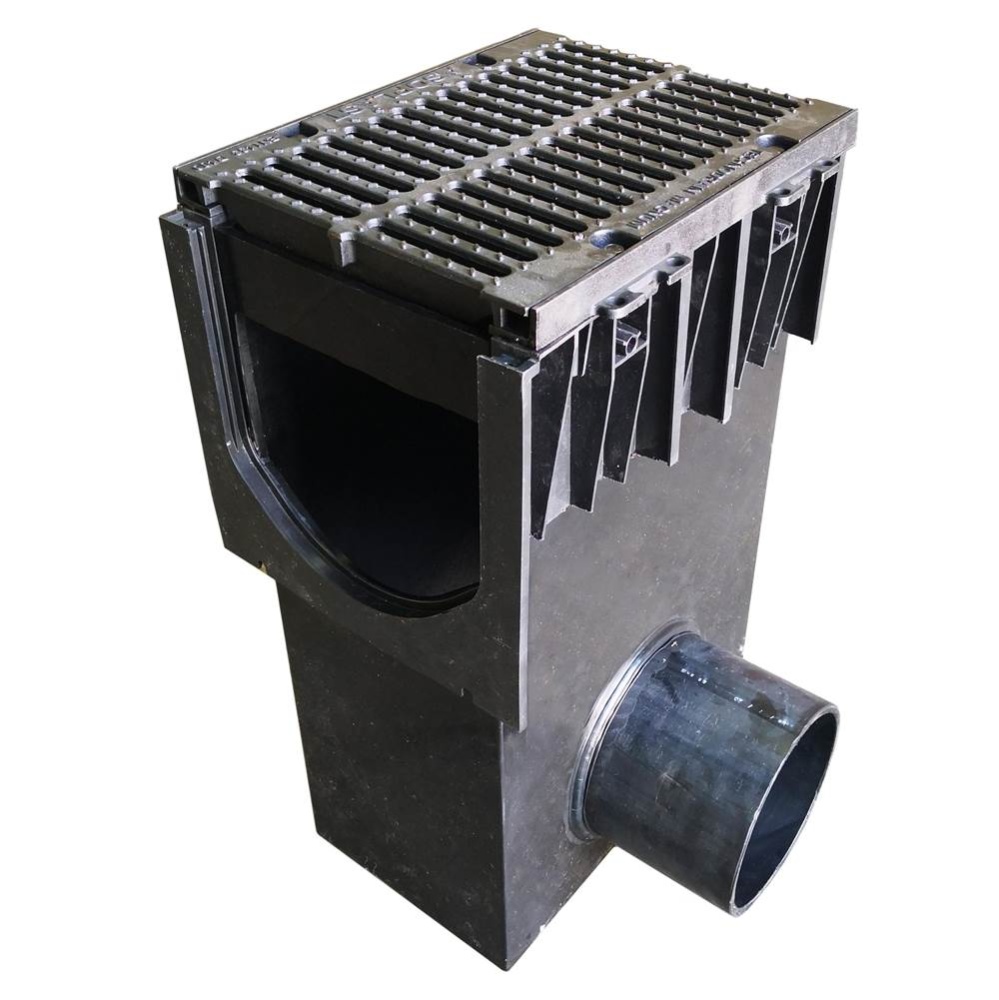 Fasttrack 12in Catch Basin 1/2m With D400 Slotted Grate