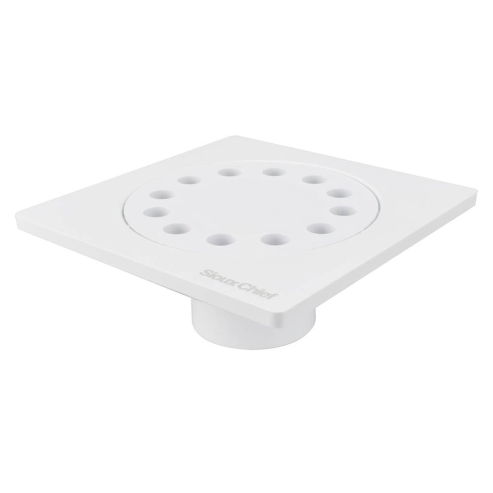 Bell Trap Drain 6 x 6 Pvc - 1-1/2 Hub x 2 Spigot - Pvc