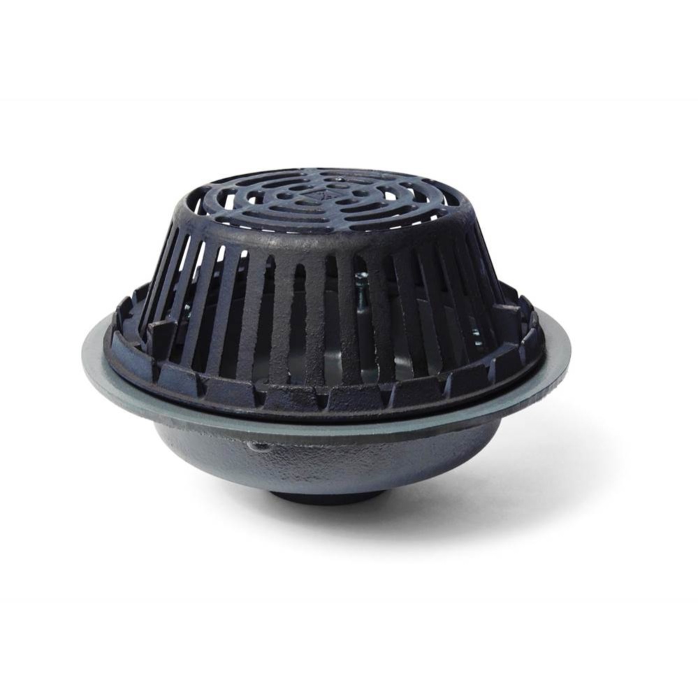 8 In Nh Ci Roof Drain W/ Ci Dome