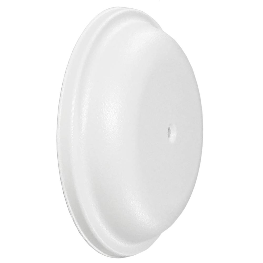 White Abs Raised Co Cover 7 1/4 Diam