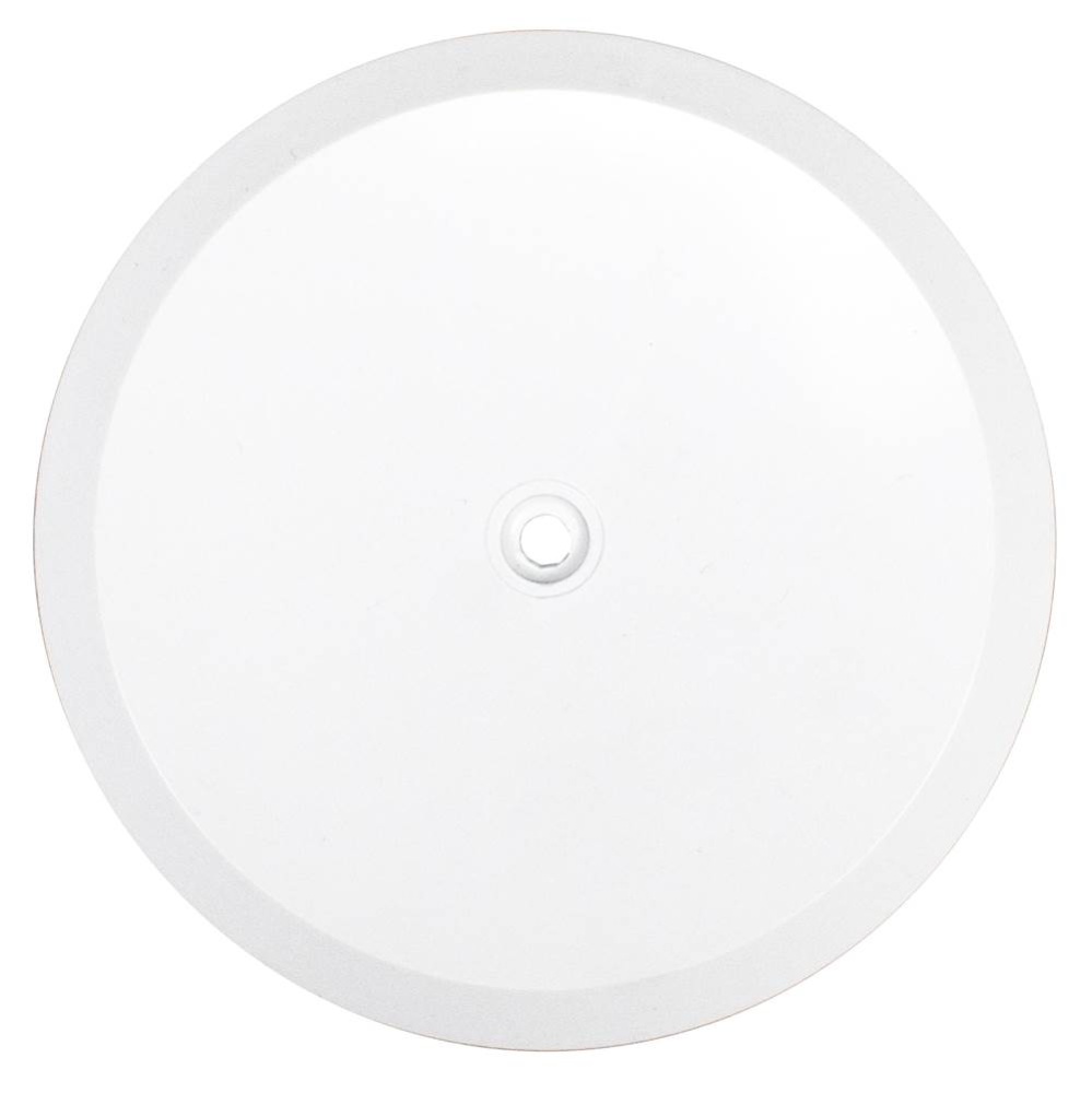 White Abs Flat Co Cover 8 1/2 Diam