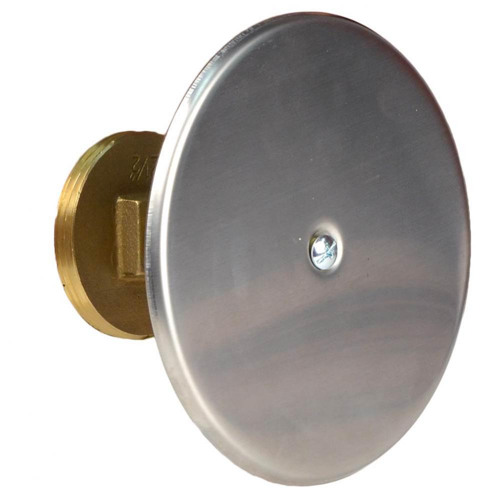 Kit 6in Ss C/o Cover - 2in Brs Plg - Screw