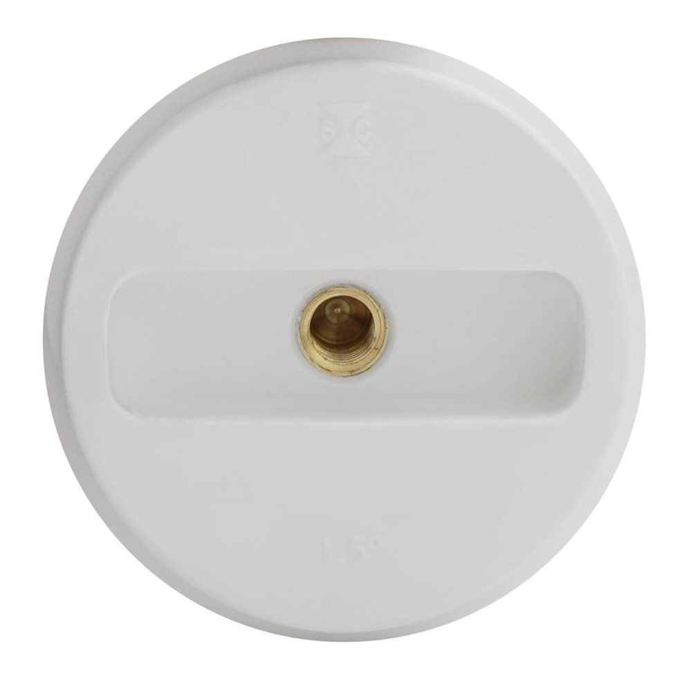 Plug Pp Wht 1-1/2 Slotted W/insert