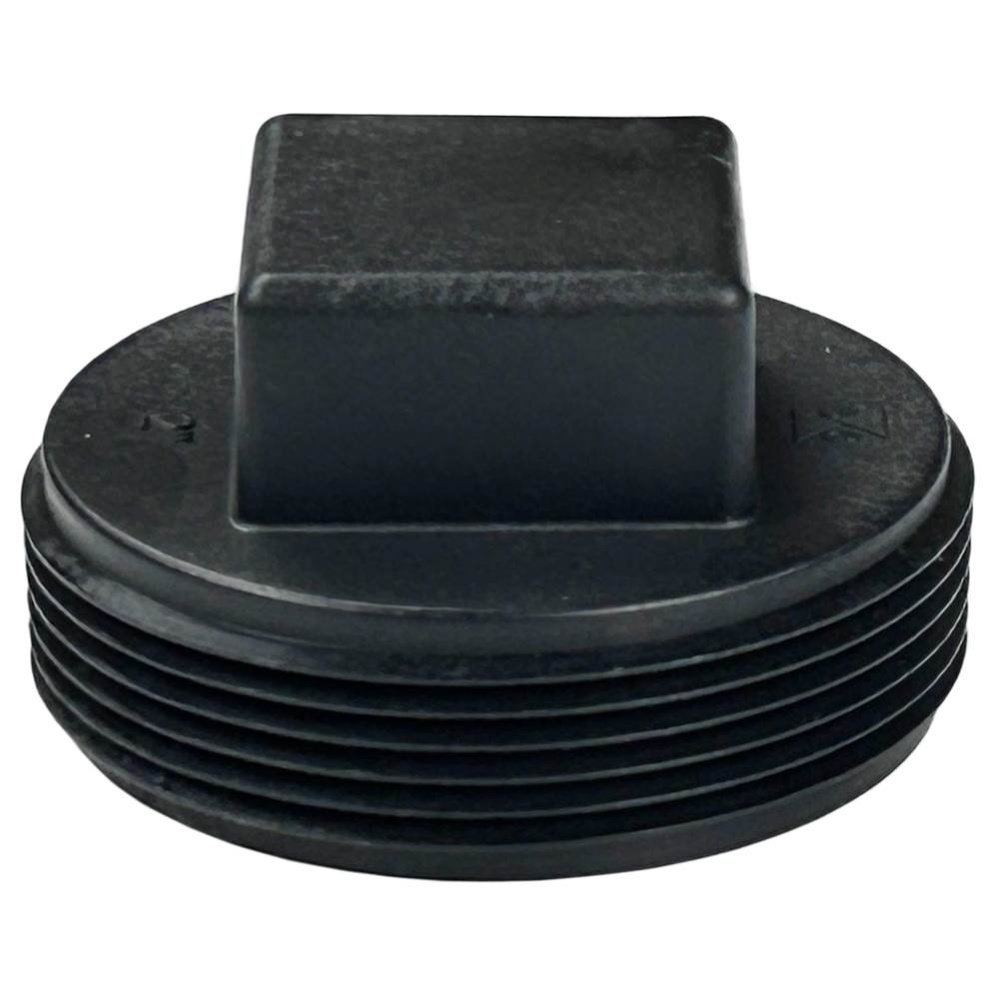 Plug Abs Blk 2 Raised Sq Hd