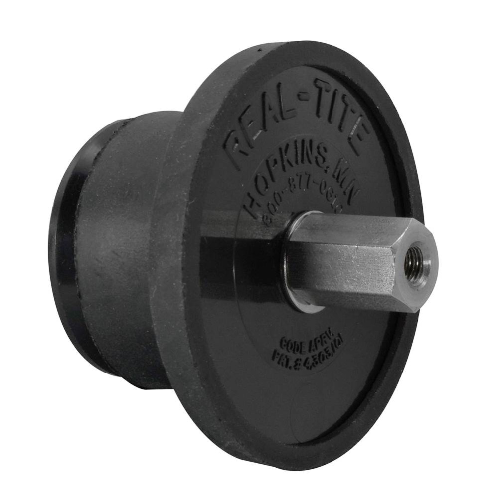 Plug Realtite Abs 1-1/2 Cs Hex Ext W/ Chrome Cvr