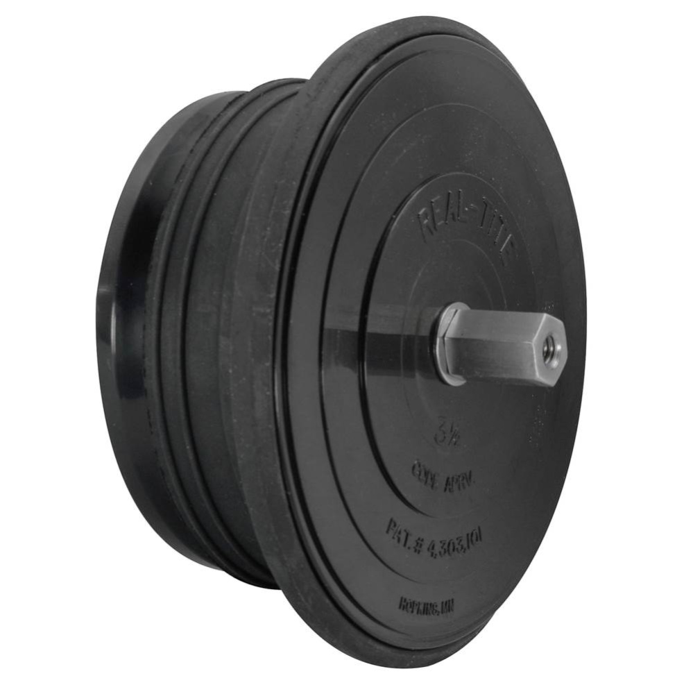 Plug Realtite Abs 3-1/2 Cs Hex Ext W/ Chrome Cvr