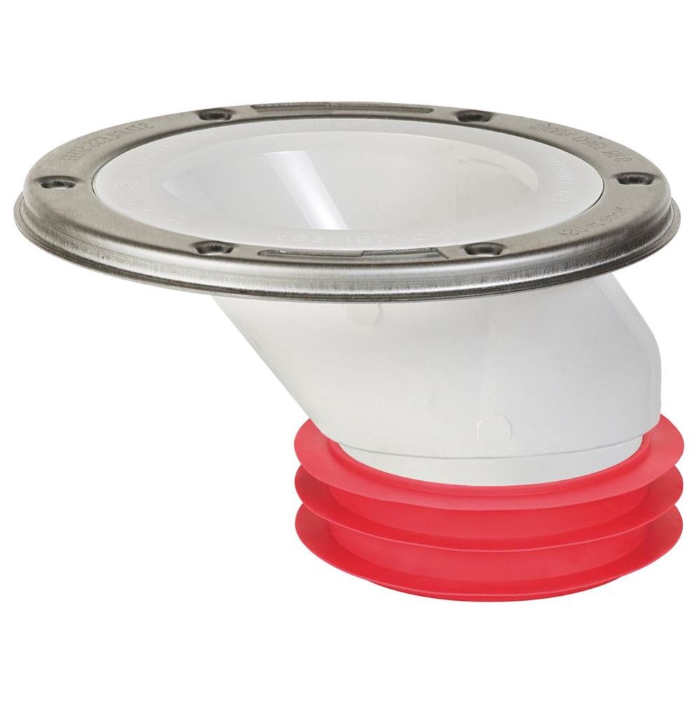 Flange Offset White With In4 Gasket