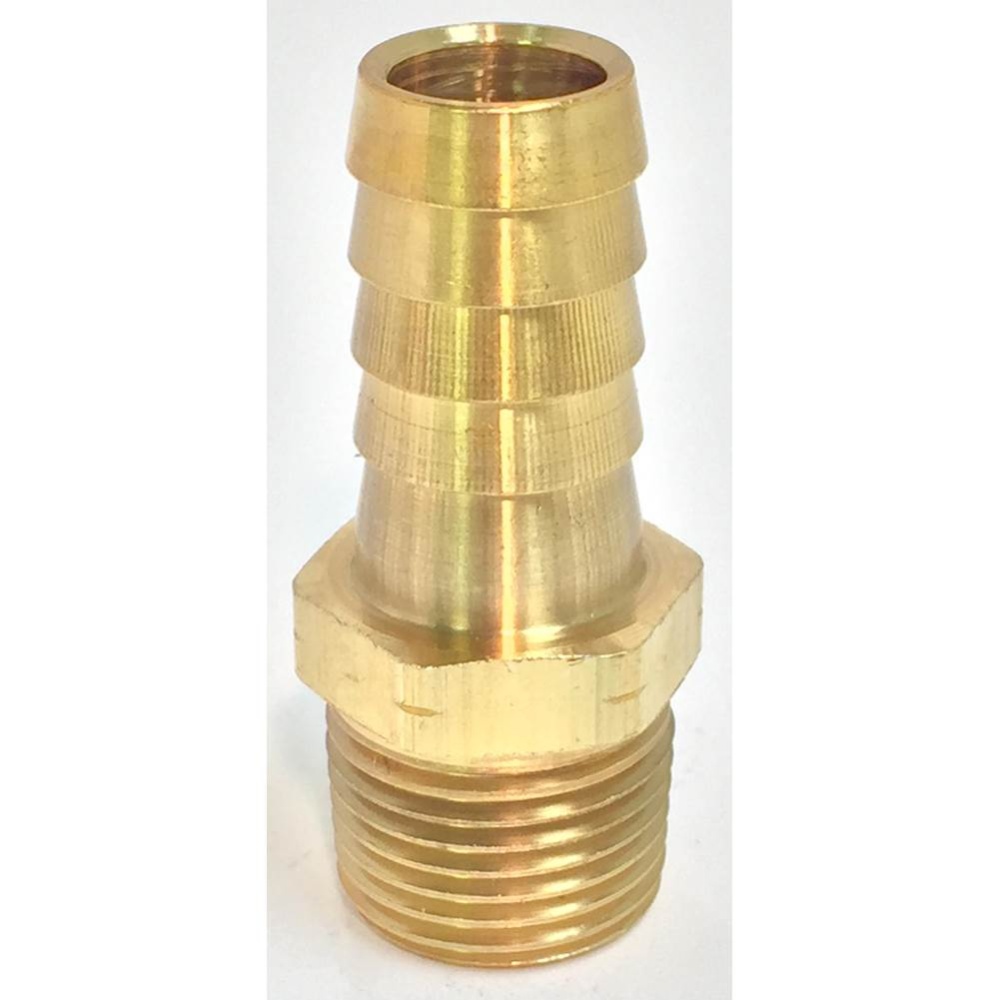 0122014 - Adapter 1/2 Barb x 1/4 Mip Brass Nl 1/bg