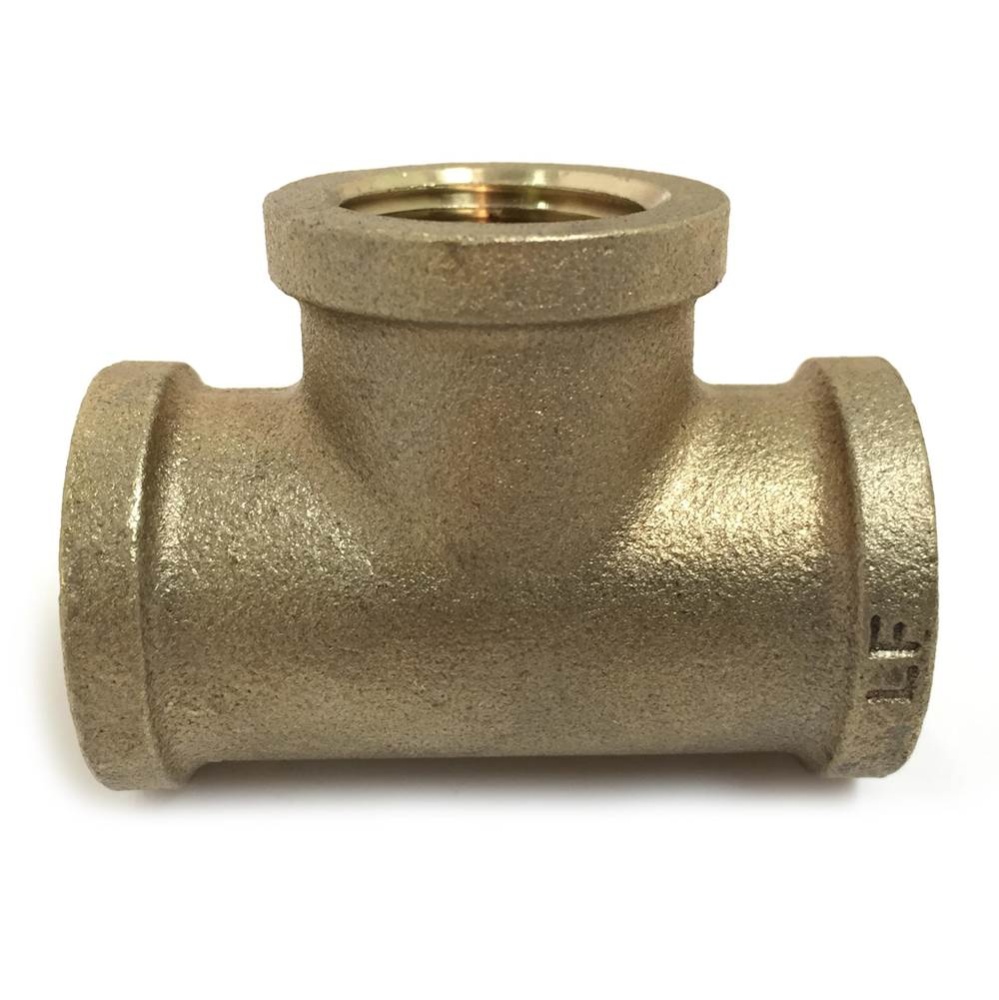 Tee 1/2 Fip Yellow Brass Forged Nl 1/bg