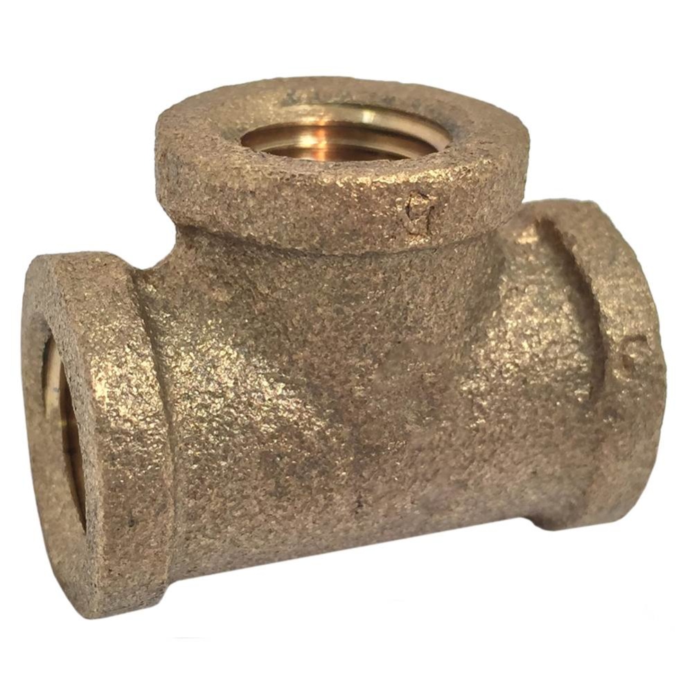 C0124218 - Tee 1/8 x 1/8 x 1/8 Fip Red Brass Nl 1/bg