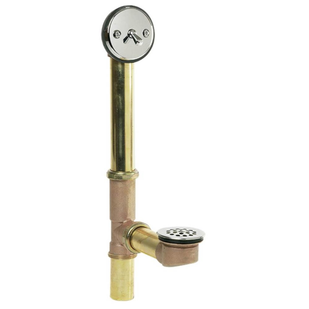 0145785 - Trip Lever W&o Tubular 20ga Brass W/ Chrome Trim