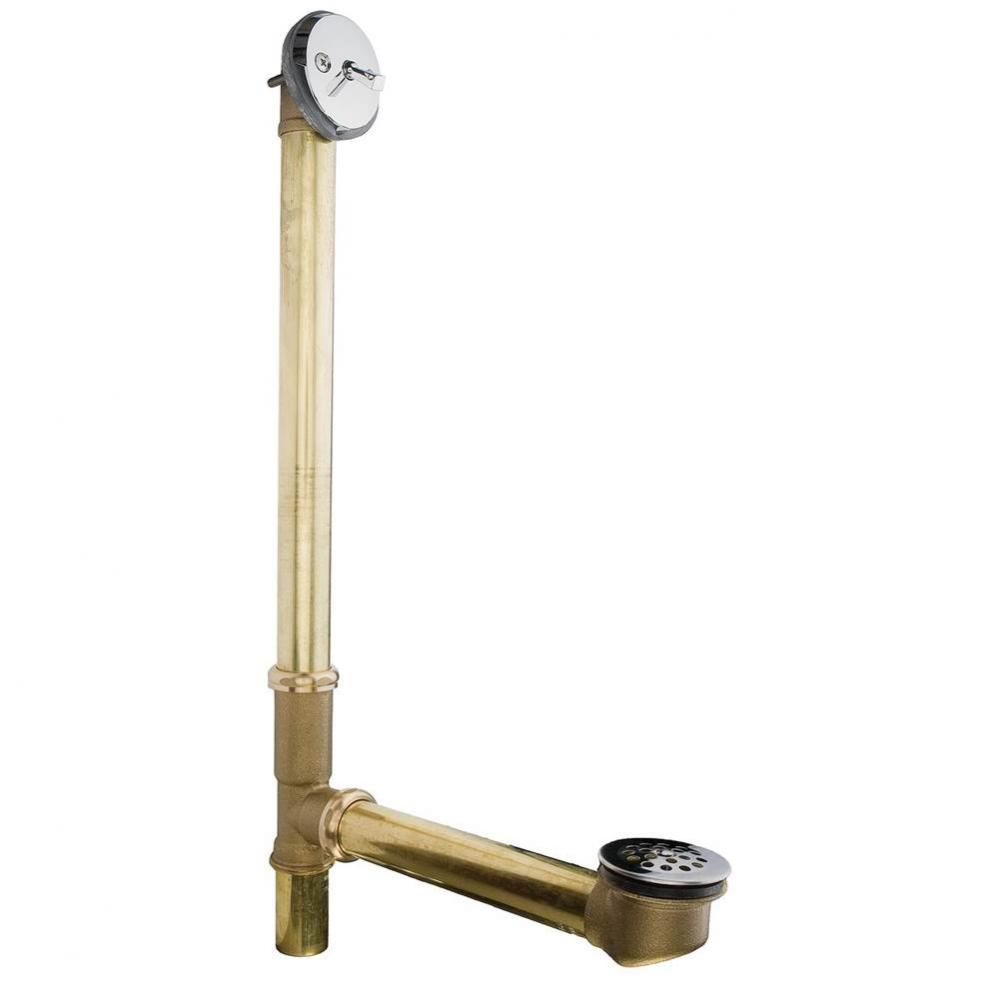 0145797 - Trip Lever W&o Tubular 20ga Brass W/ Chrome Trim