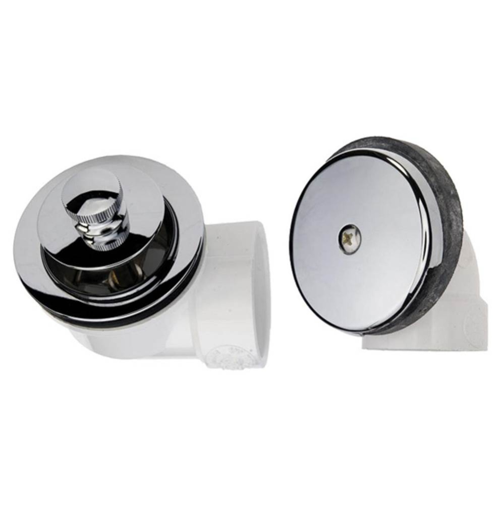 Twist-n-close Pvc Half Kit W/1-hole Fp Chrome