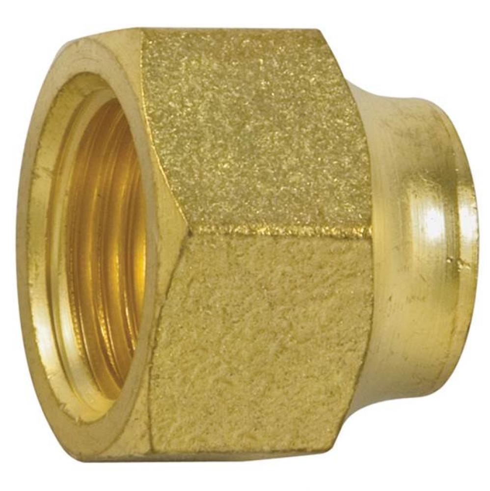 Short Forged Nut 3/8 Od Flare Leaded 1/bg