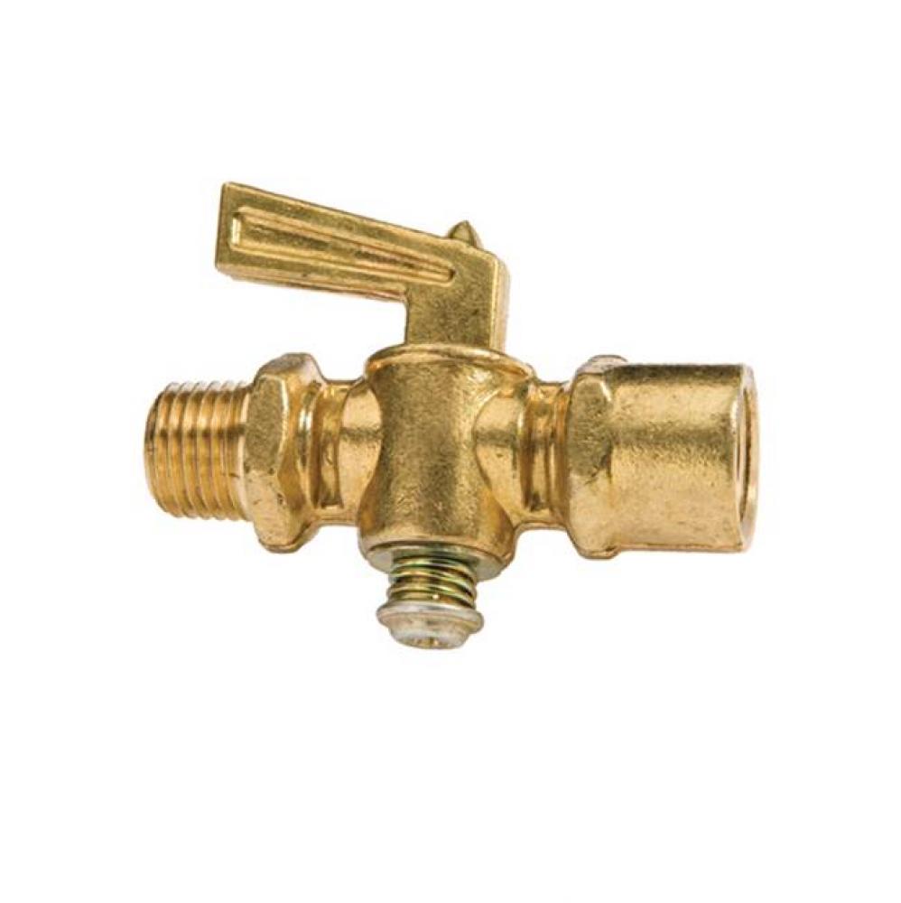 0122002 - Shutoff Cock Straight 1/4 Fip x 1/4 Mip Brs Nl 1/bg